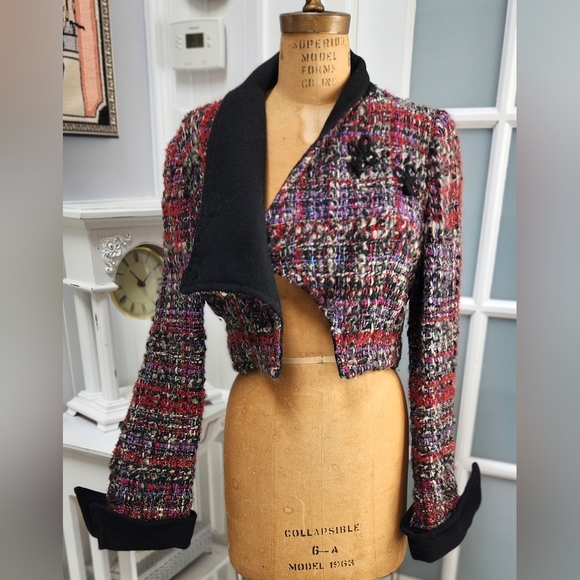 Vintage 1973 Artisan Mod Handwoven Jacket Very Cool! EUC - Picture 7 of 14